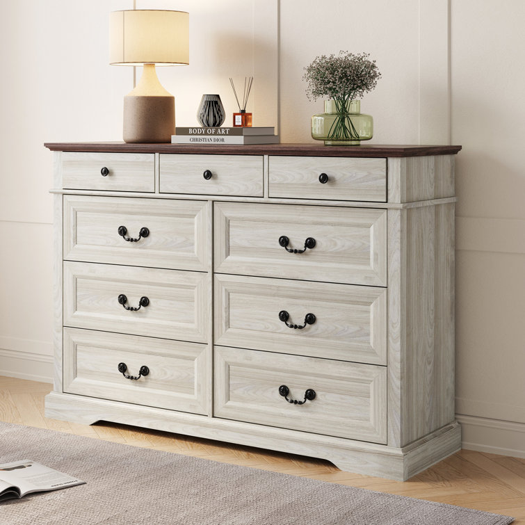 The Twillery Co.® Bridgeport 9 Drawer 53.5'' W Double Dresser & Reviews ...